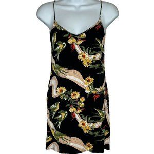 Reformation Women's Size XS Bethany Parrot Print Sleeveless Dress